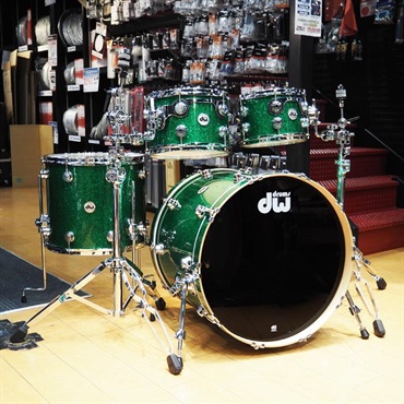 dw Collector's Pure Maple 4pc Drum Kit [BD22，FT16，TT12&10/Green Glass Finish Ply]【店頭展示特価品】 画像1