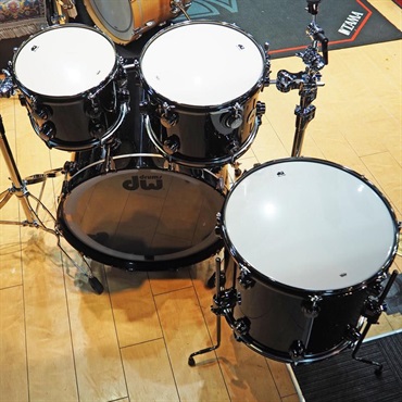 dw Collector's Hybrid Shell PurpleCore/Maple 4pc Drum Kit [BD22，FT16，TT12&10 / Piano Black] 画像2