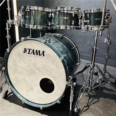 TAMA STAR Walnut 6pc Drum Kit [22BD，16&14FT，12&10&8TT] -Light Indigo Japanese Chestnut- 画像7