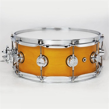 dw DRS00614SSC104 [Collector's Pure Maple Snare Drum Standard Shell 14×5.5 / Amber Satin Oil] 画像1