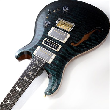 P.R.S. 【Paul Reed Smith氏サインイン入りバックプレート付属！】 Ikebe 50th Anniversary Wood Library Special Semi-Hollow (Teal) SN.0402031 画像5