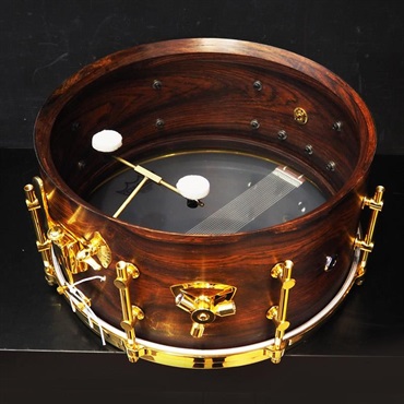 No Bland USED 中古 Lang Percussion Billy Gladstone Cocobolo Solid Shell Snare Drum 14x7 /Gold Hardware/3-Way Tuning 画像10