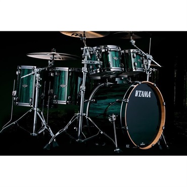 TAMA MBS52RZBNS-GGA [Starclassic Performer 5pcs Kit - Green Grove Aurora Finishes w/Black Nickel Hardware]【限定品】【店頭展示特価品】 画像6