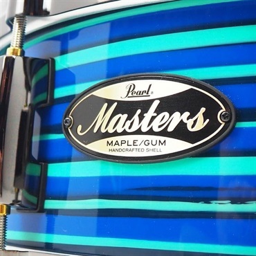 Pearl MMGC1450S/BN #T10 [Masters Maple Gum 14×5 Snare Drum - Blue Swirl w/Nickel Hardware]【Pearlファクトリーツアー2024オーダー品】【店頭展示特価品】 画像2