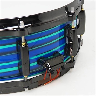 Pearl MMGC1450S/BN #T10 [Masters Maple Gum 14×5 Snare Drum - Blue Swirl w/Nickel Hardware]【Pearlファクトリーツアー2024オーダー品】【店頭展示特価品】 画像6