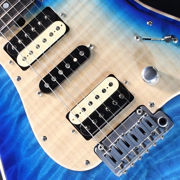 T’s Guitars Ikebe 50th Anniversary ST-22 Selected 5A Quilted Maple Top (Trans Blue Burst) #033308 画像3