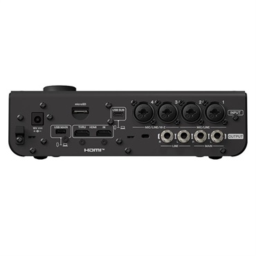 YAMAHA URX44V B (Black)(ブラック)(ヤマハ)(オーディオインターフェース)(URXシリーズ)(USB-C搭載)(HDMI入力搭載)(タッチパネル)(DSP内蔵)(32bit 192kz) 画像3