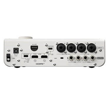 YAMAHA 【夏先取り大特価セール】URX44V W (White)(ホワイト)(ヤマハ)(オーディオインターフェース)(URXシリーズ)(USB-C搭載)(HDMI入力搭載)(タッチパネル)(DSP内蔵)(32bit 192kz) 画像3