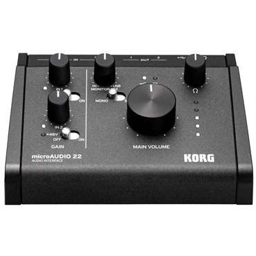 KORG microAUDIO 22 AUDIO INTERFACE (オーディオインターフェイス)(コルグ)(24bit/192kHz)(Stereo Link機能) 画像1