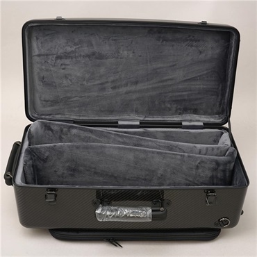 Wahnsinn Case ワンジンケース / 3K NATURAL CARBON Series (Glossy Black / Black) トリプル トランペット用 ケース 画像3