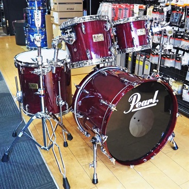 Pearl USED 中古 90s MR 4pc Set [Classic Maple Series/22BD，10TT，12TT，16FT/#100 Wine Red/ファイバーケース付属][Made In Japan] 画像1
