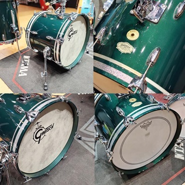 GRETSCH USED 中古 Gretsch 125th Anniversary Limited Edition USA Custom Progressive Bop Kit [18BD，12TT，14FT，14SD/Cadillac Green/RB125-B484-CG] 画像6