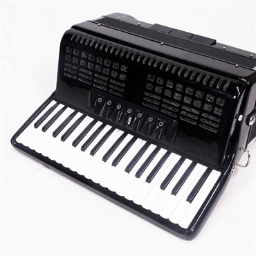 Parrot Parrot 37K96BS BK 国内限定モデル アコーディオン 37鍵盤 96ベース M.M.L ピアノ式 パロット Black 画像1