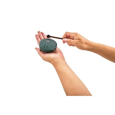 MEINL PSTD4DGGOL [3'' Pocket Steel Tongue Drum / Dark Green - A Major] 画像2