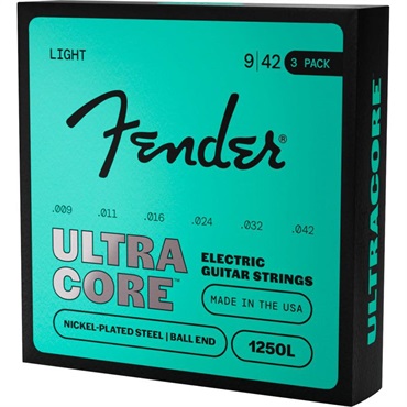Fender USA 【夏のボーナスセール】 ULTRACORE ELECTRIC GUITAR STRINGS NICKEL PLATED STEEL BALL END (1250L/9-42) 3 PACK (#0730250603) 画像1
