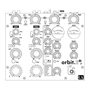 Union Audio orbit.2 LE fx 【予約商品 / 5月下旬入荷予定】【エフェクト内蔵・2ch・ロータリー・アナログDJミキサー】(ユニオンオーディオ) 画像3