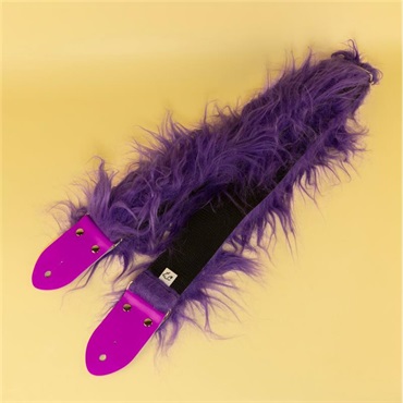 tsundrum_chan ふわふわギターストラップ　パープル｜【PURPLE KAORI Model】Fluffy Guitar Strap ? Purple 画像2