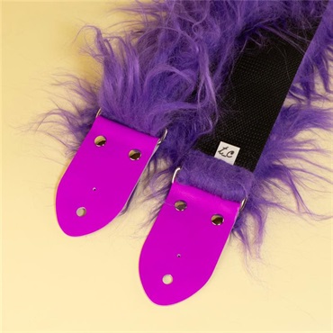 tsundrum_chan ふわふわギターストラップ　パープル｜【PURPLE KAORI Model】Fluffy Guitar Strap ? Purple 画像3