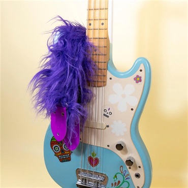 tsundrum_chan ふわふわギターストラップ　パープル｜【PURPLE KAORI Model】Fluffy Guitar Strap ? Purple 画像5