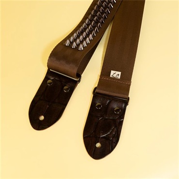 tsundrum_chan プレミアムスタッズギターストラップS　ショコラ｜Premium Studs Guitar Strap S ? Chocolat 画像4