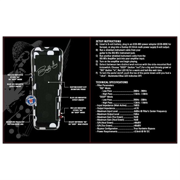 Dunlop (Jim Dunlop) 【WEB限定在庫処分セール】【9Vアダプタープレゼント！】BG95 [Buddy Guy Signature Wah]（ジムダンロップ）ワウペダル　クライベイビー 画像2