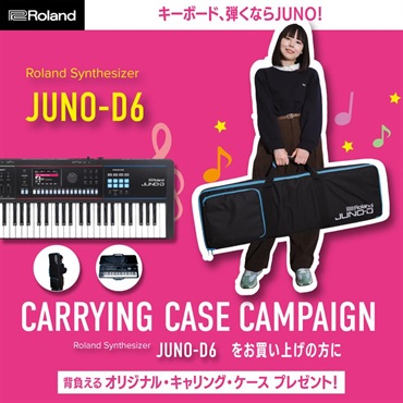 Roland JUNO-D6  (キャリングケースプレゼント) +ダンパーペダルセット(+DP-10) レインカバー付き※DP-10は6月～7月頃入荷次第別途配送 ※配送事項要ご確認 画像4
