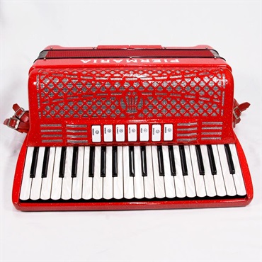 unknown USED 中古 PIERMARIA 206 Vintage Red (イタリア製アコーディオン) (純正ロゴ入りハードケース付) ピエルマリア 画像3