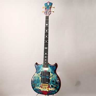 ALEMBIC SCSB4 Buckeye Resin [Stanley Clark Signature Deluxe w/Side LED's Blue] 画像1