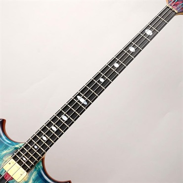 ALEMBIC SCSB4 Buckeye Resin [Stanley Clark Signature Deluxe w/Side LED's Blue] 画像4