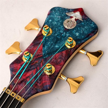 ALEMBIC SCSB4 Buckeye Resin [Stanley Clark Signature Deluxe w/Side LED's Blue] 画像6