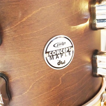 pdp by DW Concept Maple Classic Bop 3PC Kit [BD18，12TT，14FT/ Walnut Stain w/Natural Hoop]【店頭展示特価品】 画像2