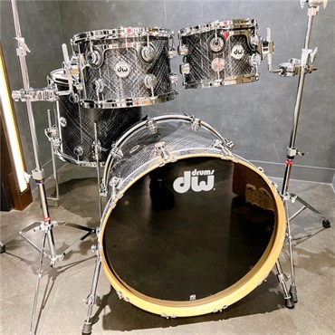 dw Collector's Hybrid Shell PurpleCore/Maple 4pc Drum Kit [BD22，FT16，TT12&10 / Grey Crystal] 画像3
