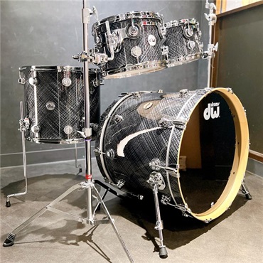 dw Collector's Hybrid Shell PurpleCore/Maple 4pc Drum Kit [BD22，FT16，TT12&10 / Grey Crystal] 画像5