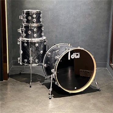 dw Collector's Hybrid Shell PurpleCore/Maple 4pc Drum Kit [BD22，FT16，TT12&10 / Grey Crystal] 画像9