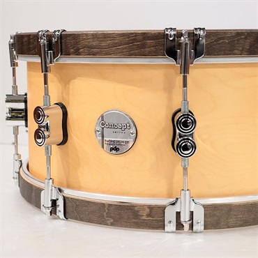 pdp by DW PDCC6514SSNW [Concept Classic Snare Drum 14''×6.5'' - Natural Stain w/Walnut Hoops]【数量限定特価品】 画像1