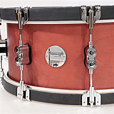 pdp by DW PDCC6514SSOE  [Concept Classic Snare Drum 14''×6.5'' - Oxblood Stain w/Ebony Hoops]【数量限定特価品】 画像1