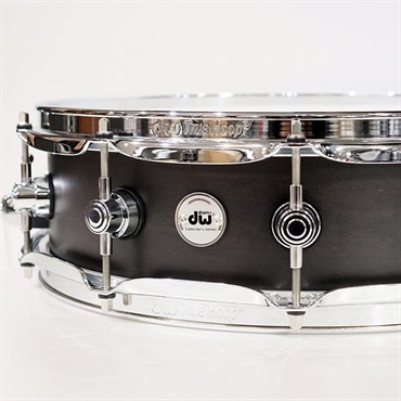 dw DRSO0414SSC107 [Collector's Pure Maple Snare Drum Standard Shell 14''×4'' - Ebony Satin Oil]【数量限定特価品】 画像1