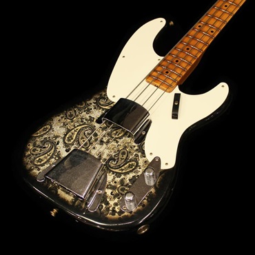Fender Custom Shop Limited Edition '54 Precision Bass Journeyman Relic (Black Paisley)【Fender ロゴ入りキャンピングチェアプレゼント】 画像1