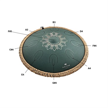 MEINL OSTD4DGE [Octave Steel Tongue Drums 16'' / Dark Green - F# Minor] 画像1