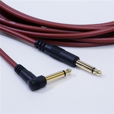 Noah’sark PASSGO RED TS PHONE Cable (L型)(1.5m)(パスゴーレッド)(ラインケーブル/ギターケーブル/楽器用ケーブル)(L型 Phone-Phone)(6.3(2極)-6.3(2極)， L字-ｽﾄﾚｰﾄ)(日本製) 画像1