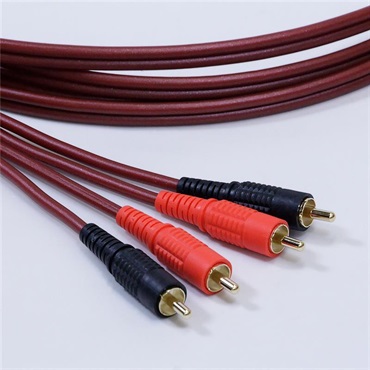 Noah’sark PASSGO RED RCA Cable (ステレオ)(1.5ｍ)(パスゴーレッド)(ラインケーブル/スレテオケーブル)(Stereo RCA-RCA)(RCA(L/R)-RCA(L/R))(日本製) 画像1