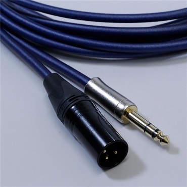 Noah’sark PASSGO BLUE TXM Cable (3.0m)(パスゴーブルー)(ラインケーブル/モニタースピーカーケーブル)(TRS-XLRオス)(6.3(3極)-XLR(M))(日本製) 画像1