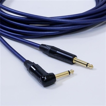 Noah’sark PASSGO BLUE TS PHONE Cable (L型)(1.5m)(パスゴーブルー)(ラインケーブル/ギターケーブル/楽器用ケーブル)(L型 Phone-Phone)(6.3(2極)-6.3(2極)， L字-ｽﾄﾚｰﾄ)(日本製) 画像1