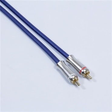 Noah’sark PASSGO BLUE RCA Cable (ステレオ)(1.5ｍ)(パスゴーブルー)(ラインケーブル/スレテオケーブル)(Stereo RCA-RCA)(RCA(L/R)-RCA(L/R))(日本製) 画像2