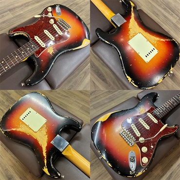 Freedom Custom Guitar Research USED 中古 O.S.Retro Series ST (C.O.3Tone Sunburst) [SN.1481L] フリーダム 画像8