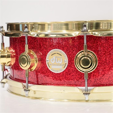 dw USED 中古 Collector's Maple 14''×5'' Snare Drum - Red Sparkle【委託品】 画像1