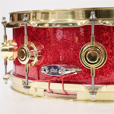 dw USED 中古 Collector's Maple 14''×5'' Snare Drum - Red Sparkle【委託品】 画像3