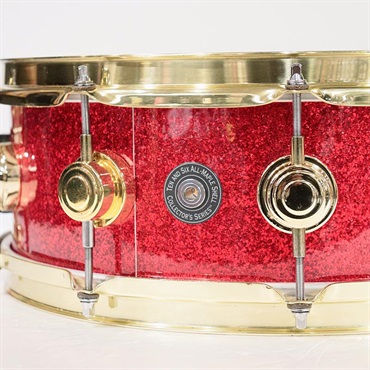 dw USED 中古 Collector's Maple 14''×5'' Snare Drum - Red Sparkle【委託品】 画像4