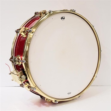 dw USED 中古 Collector's Maple 14''×5'' Snare Drum - Red Sparkle【委託品】 画像5