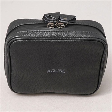 AQUBE MUSIC PRODUCTS 【ギター・ベース小物用 国産本革ポーチ】Leather Utility Pouch / Square・BLACK 画像1